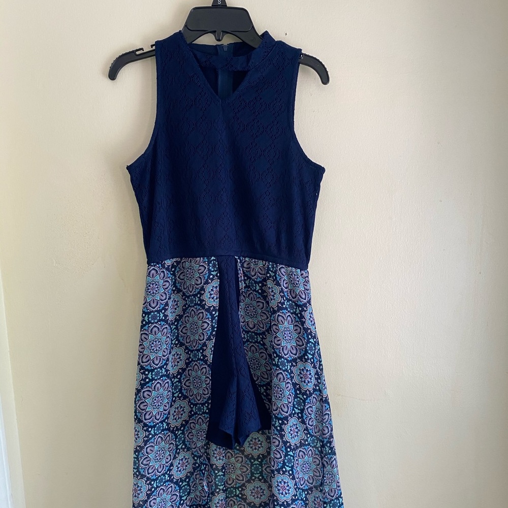 Justice high low romper